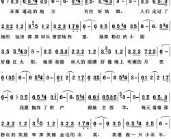 在那遥远的地方简谱-王洛宾演唱-王洛宾/王洛宾词曲