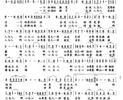 情的交融简谱-许德清词/张景彬曲