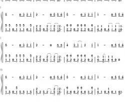 3.6.5钢琴简谱-数字双手-EXO