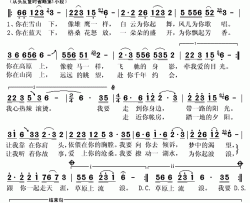 ​高原恋歌简谱(歌词)-格玉青措演唱-秋叶起舞记谱上传