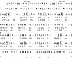 风中草原简谱(歌词)-燕尾蝶演唱-秋叶起舞记谱上传