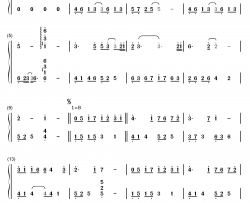 醉赤壁钢琴简谱-数字双手-林俊杰