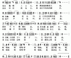 腊子口的回声简谱(歌词)-鲁日吉演唱-秋叶起舞记谱上传