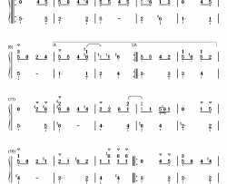 sans钢琴简谱-数字双手-Toby Fox