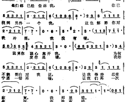 我没有错简谱-苏芮演唱