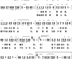 谁不说俺家乡好高清版简谱