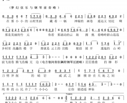 梦飞竹元简谱-天籁天演唱-吴启林、崔治安/崔治安词曲