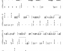 其实钢琴简谱-数字双手-薛之谦