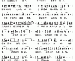 纳木错的眼泪简谱(歌词)-云飞演唱-秋叶起舞记谱上传