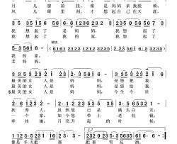 最美的女人是妈妈简谱-白传英词 刘汉生曲