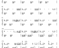 琵琶语钢琴简谱-数字双手-林海