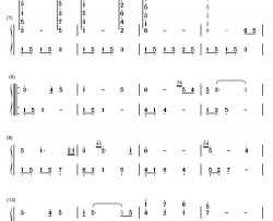 我爱她钢琴简谱-数字双手-班得瑞