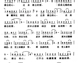 都会的心情简谱-陈明真演唱-戴维楚/戴维楚词曲