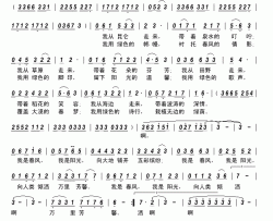 我是春风，我是阳光简谱-汤启婧演唱-赵香城/托乎提·吐尔逊词曲