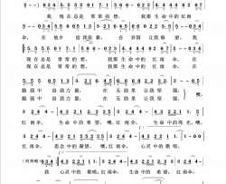 红雨伞回声嘹亮2019简谱