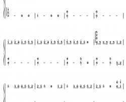 1945那年钢琴简谱-数字双手-海角七号