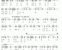 情牵万峰湖简谱(歌词)-薛丽娜演唱-秋叶起舞记谱