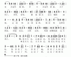 天下大足简谱-陈道斌，胡承果词 周强曲、修改版袁筱璇-