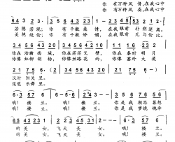 哦！楼兰简谱