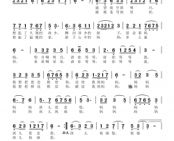 献给妈妈的歌简谱-德乾旺姆演唱-才让扎西/才让扎西词曲