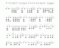 月下情丝旦昕版简谱-今声缘演唱