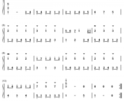 A大调小步舞曲钢琴简谱-数字双手-IDW哒