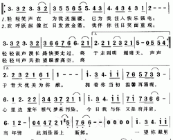 当年情简谱-电影《英雄本色》主题曲、粤语张国荣-