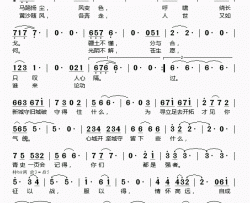 一捧江山在掌握简谱(歌词)-张佳演唱-桃李醉春风记谱