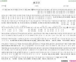 爽歪歪简谱-大张伟演唱