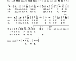 小河淌水云南民歌简谱-吴碧霞演唱-尹宜公/尹宜公词曲