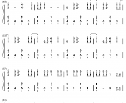 馬と鹿钢琴简谱-数字双手-米津玄师