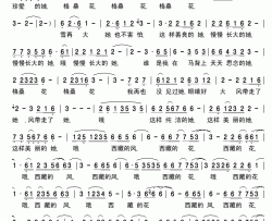 格桑花（尼玛泽仁词索玛尼曲）简谱-亚东演唱-古弓制作曲谱