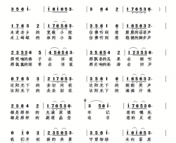 阳光下的深情简谱