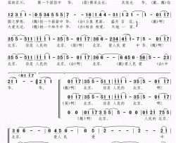 北京放歌简谱(歌词)-戴玉强、莫华伦、魏松演唱-乐谱网yuepu.lijile.com