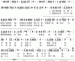 姑娘来到我的梦乡简谱(歌词)-徐艳春演唱-秋叶起舞记谱上传