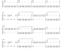 Bilitis钢琴简谱-数字双手-Francis Lai