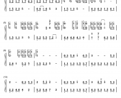 有谁共鸣钢琴简谱-数字双手-张国荣