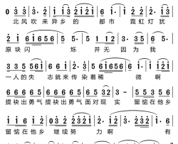 落魄的心情简谱-林美惠演唱-陈百潭/陈百潭词曲
