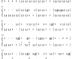 爱拼才会赢钢琴简谱-数字双手-叶启田