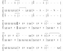 我们都被忘了钢琴简谱-数字双手-谢安琪