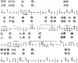 人人喜庆丰收年简谱-巢县民歌