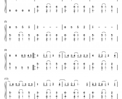 什么歌钢琴简谱-数字双手-五月天