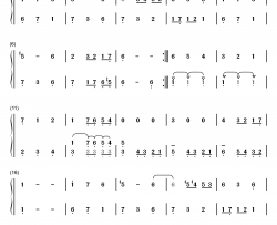 小步舞曲 8钢琴简谱-数字双手-巴赫