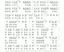 牵挂简谱-2009年《生命之歌》获奖作品