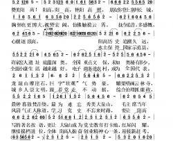 阳光路上歌声高山西省阳高县之歌简谱