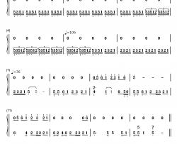 爱情钢琴简谱-数字双手-莫文蔚