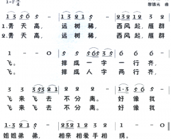 老童歌：雁群简谱