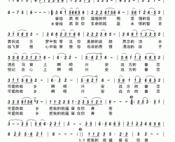 祝福你兴安简谱-巴雅尔演唱-南美/王建国词曲