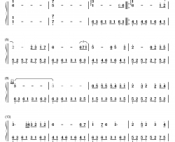 殇钢琴简谱-数字双手-徐嘉良