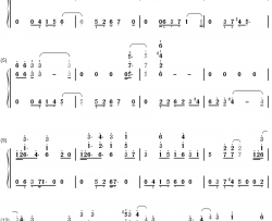 高鸣る钢琴简谱-数字双手-藤田麻衣子